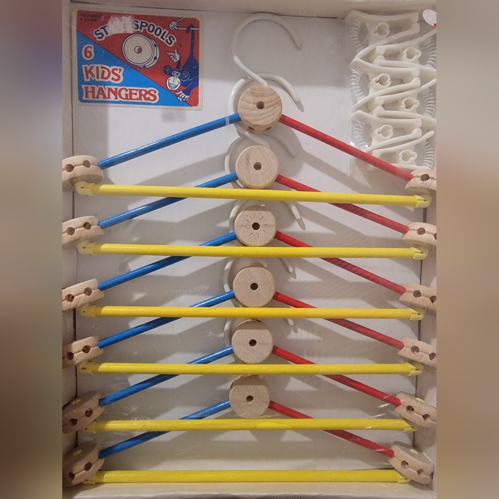 Kids Hangers Set - Red, Blue, Yellow